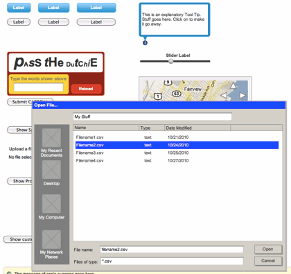 A WidgetLib example