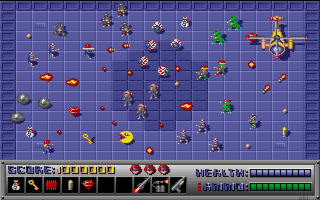 Game mockup made with SpriteLib elements