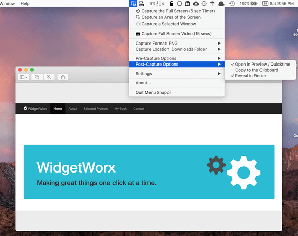 Image of Menu Snappr in action