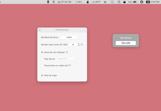 MicMüter Screenshot